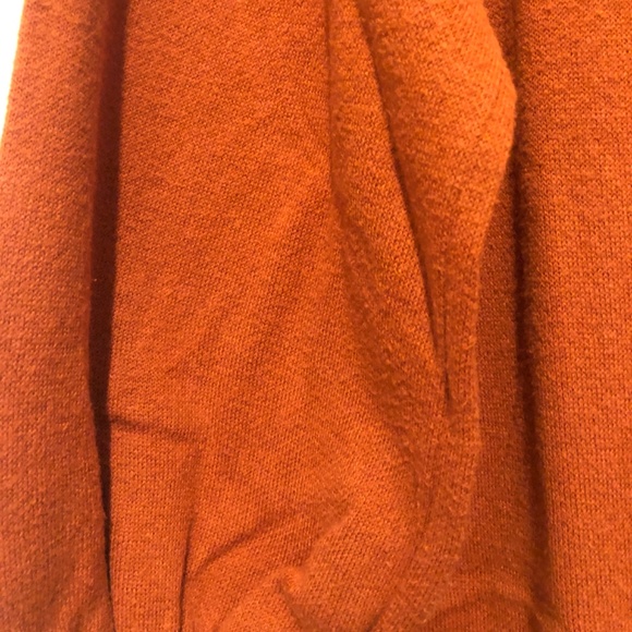 Maeve Anthropologie Midi Sweater Dress Womens Medium Orange Rust Tunic - Picture 6 of 10